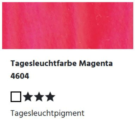 LUKAS CRYL Studio - 4604 Tagesleuchtfarbe Magenta  (125/250ml)