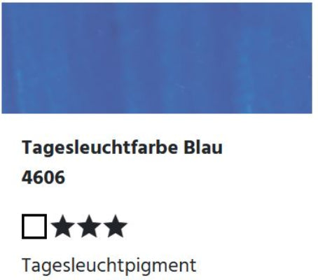 LUKAS CRYL Studio - 4606 Tagesleuchtfarbe Blau  (125/250ml)