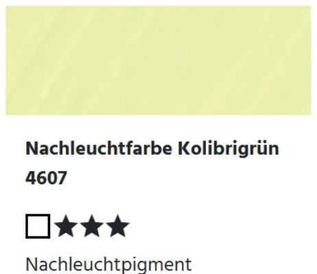 LUKAS CRYL Studio - 4607 Nachleuchtfarbe Kolibrigrün  (125/250ml)