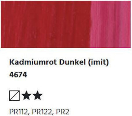 LUKAS CRYL Studio - 4674 Kadmiumrot Dunkel (imit) (125/250ml)