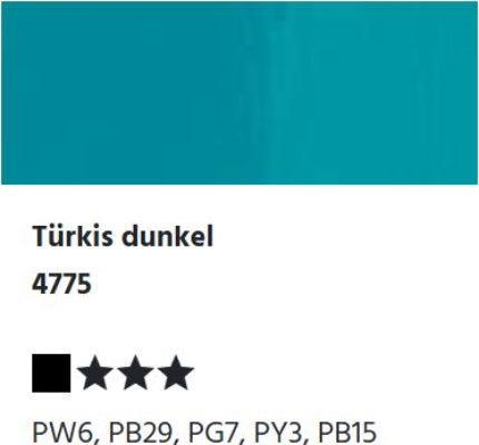LUKAS CRYL Studio - 4775 Türkis dunkel (125/250ml)