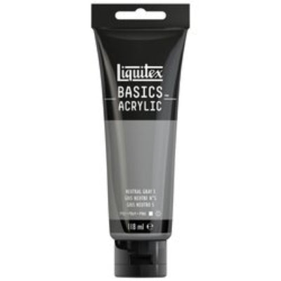 LIQUITEX Basics ACRYL - 599 Neutralgrau Nr. 5 (118ml)