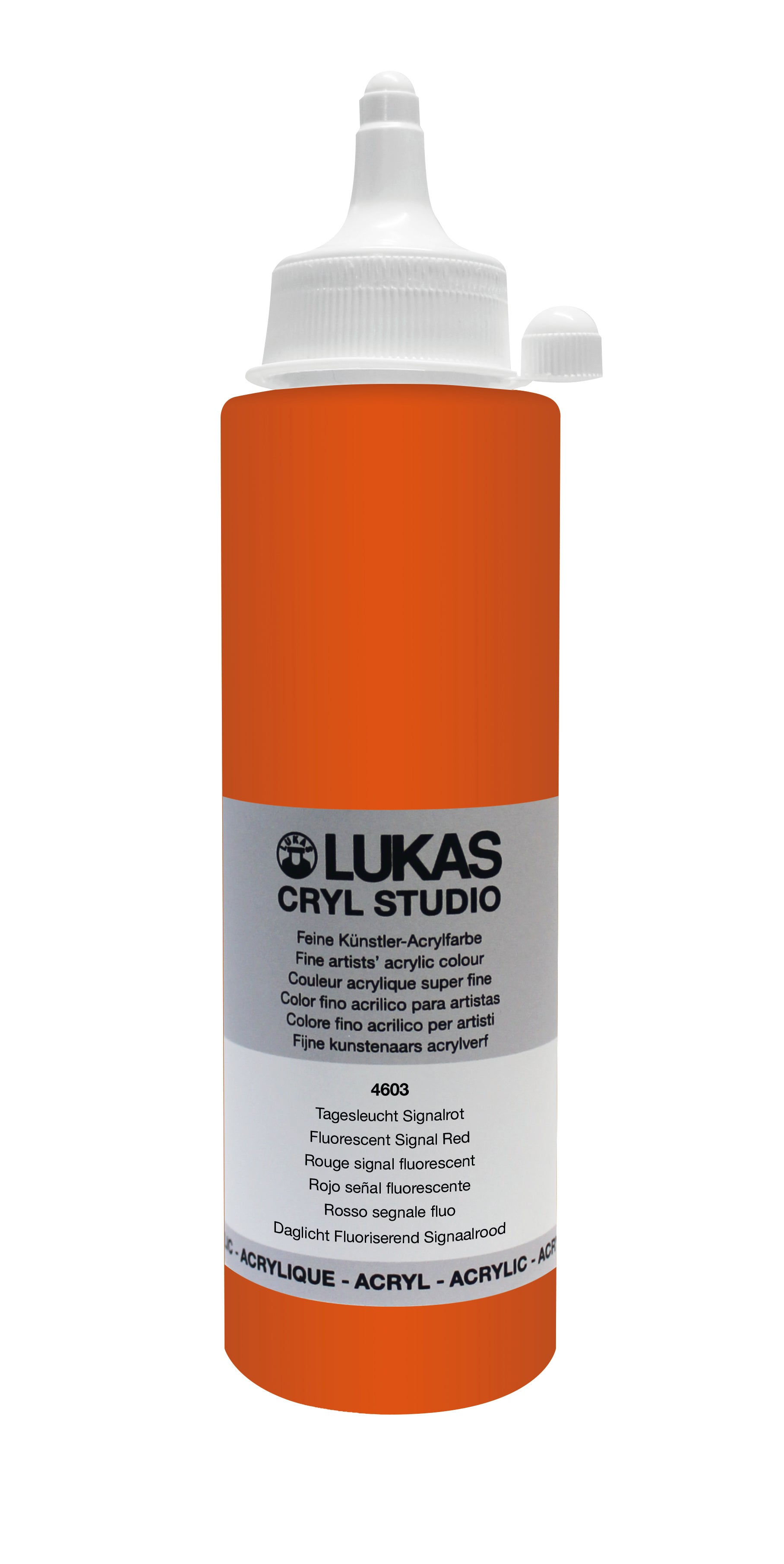 LUKAS CRYL Studio - 4603 Tagesleuchtfarbe Signalrot  (125/250ml)