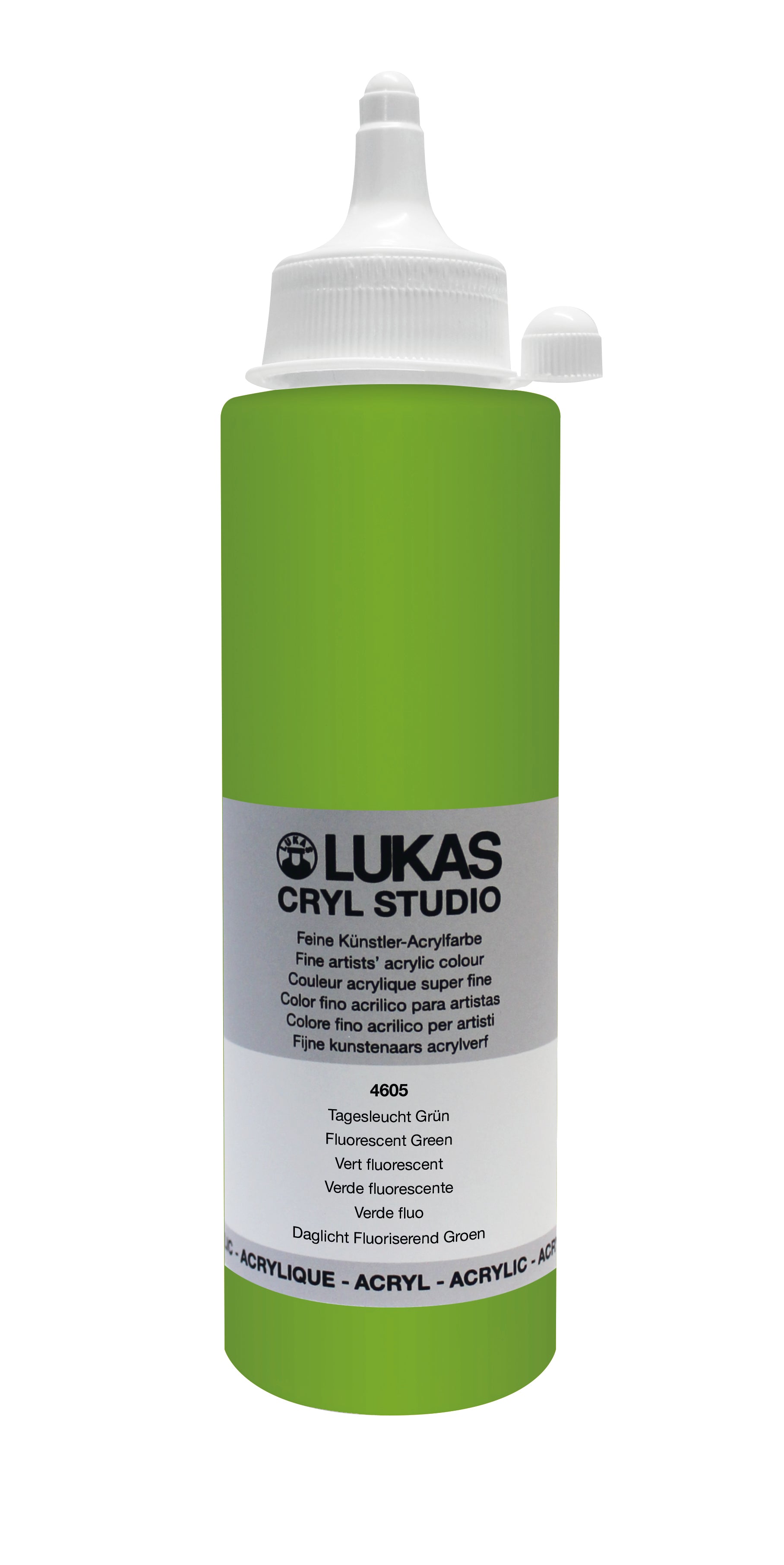 LUKAS CRYL Studio - 4605 Tagesleuchtfarbe Grün  (125/250ml)