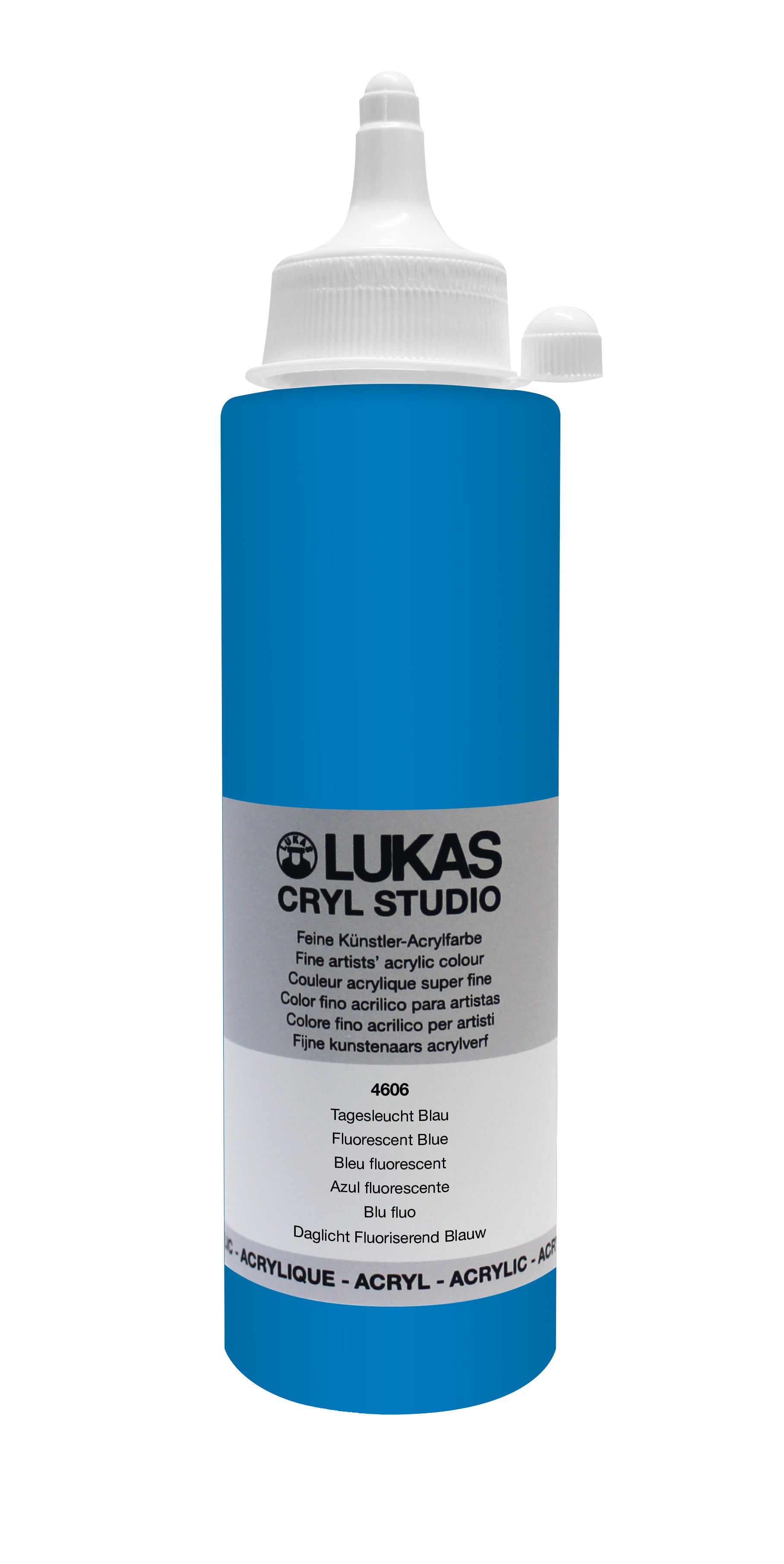 LUKAS CRYL Studio - 4606 Tagesleuchtfarbe Blau  (125/250ml)