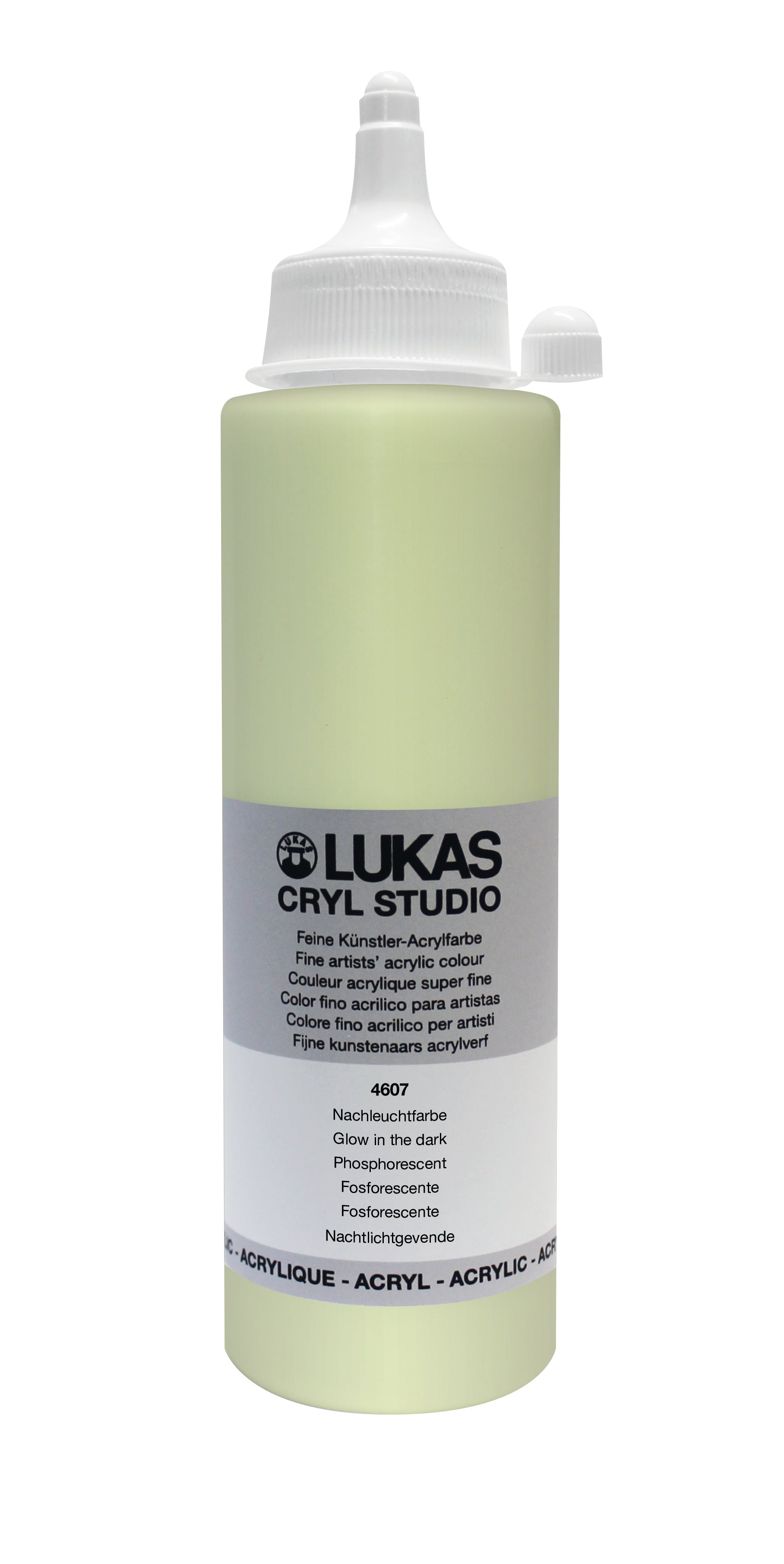 LUKAS CRYL Studio - 4607 Nachleuchtfarbe Kolibrigrün  (125/250ml)
