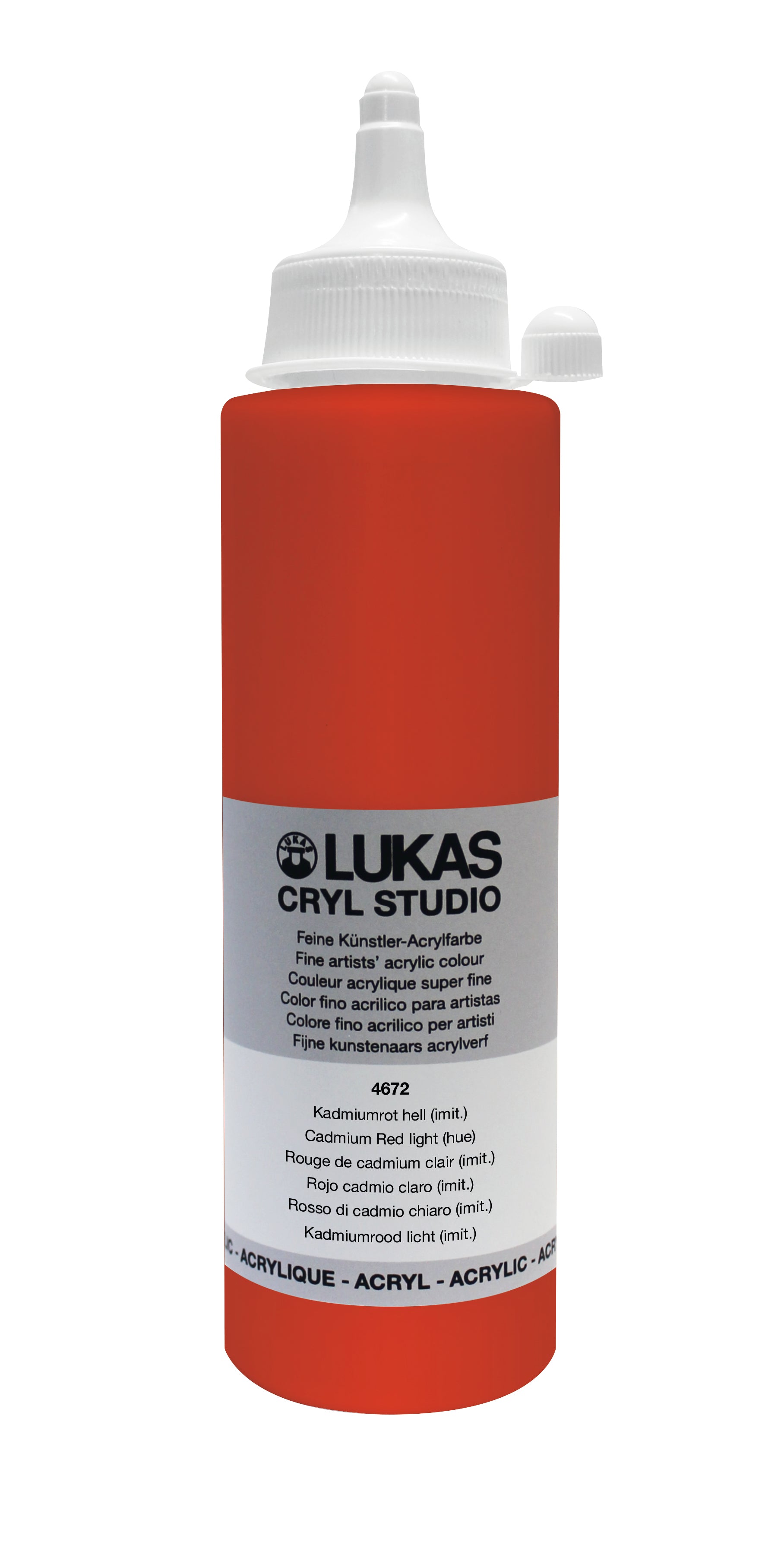 LUKAS CRYL Studio - 4672 Kadmiumrot Hell (imit) (125/250ml)