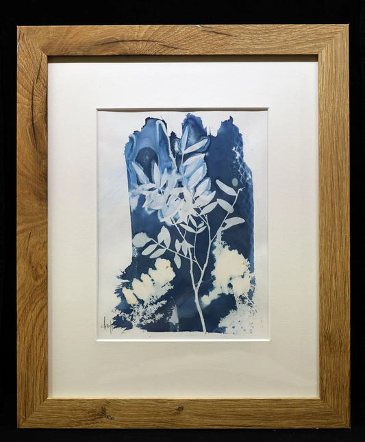 Blaudruck | Floral | Strauch II - Pixel Cafe Cologne Abstrakt, Alternative Fotografie, Art, Blau, Blaudruck, Cyanotype, Cyanotypie, Druckkunst, Floral, Geschenk, Geschenkartikel, Geschenkidee, Kunst, Kunst aus Köln, Kunstdruck, Unikat