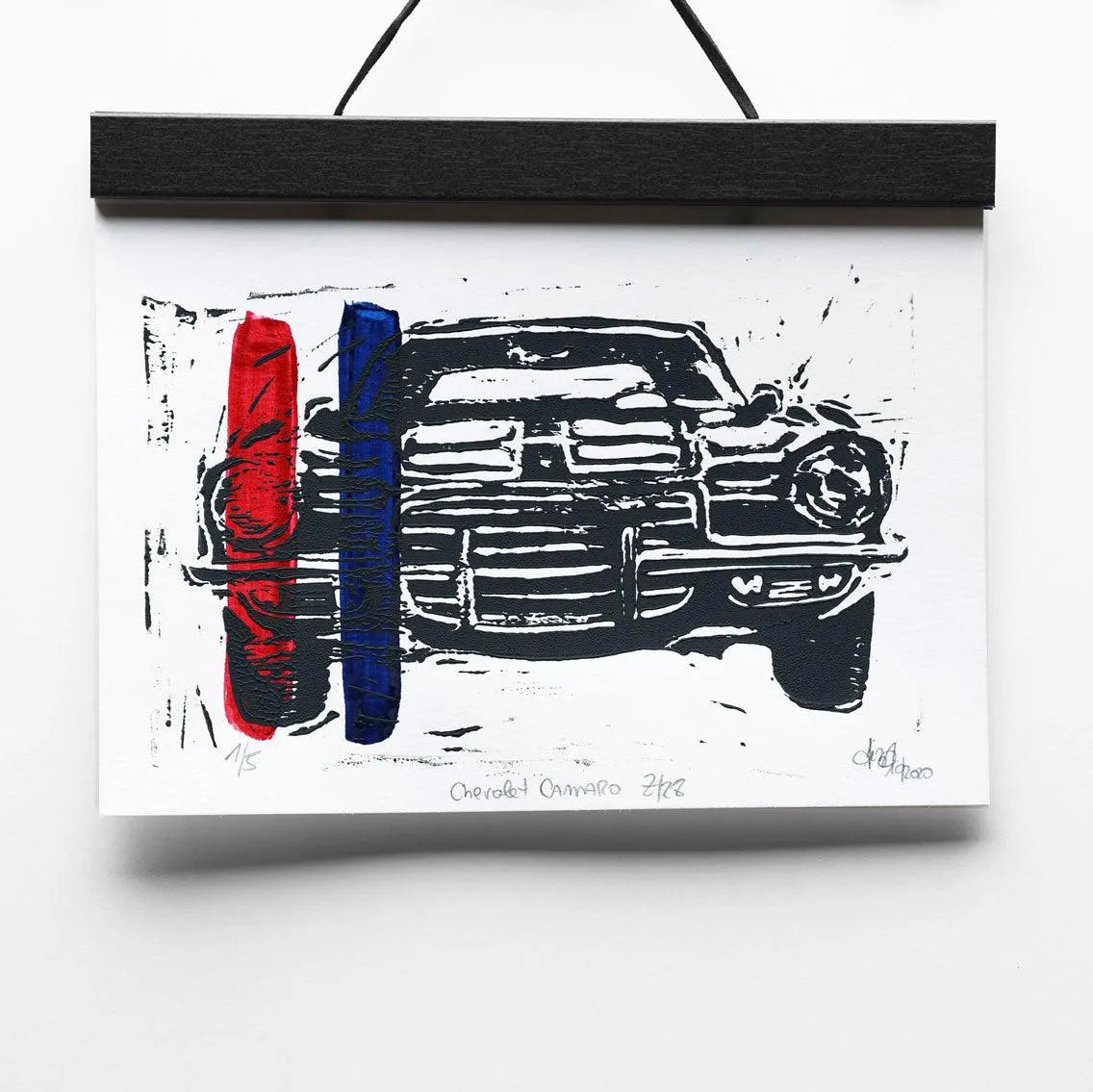 Chevrolet Camaro Z/28 | Linoldruck - Pixel Cafe Cologne Amerikanische Oldtimer, Art, Block print, Chevrolet, Chevrolet Camaro, Chevrolet Camaro Z/28, Geschenkartikel, Kunst, Linocut, Linoldruck, Linolstich, Muscle Car, Oldtimer, Unikat, US Car