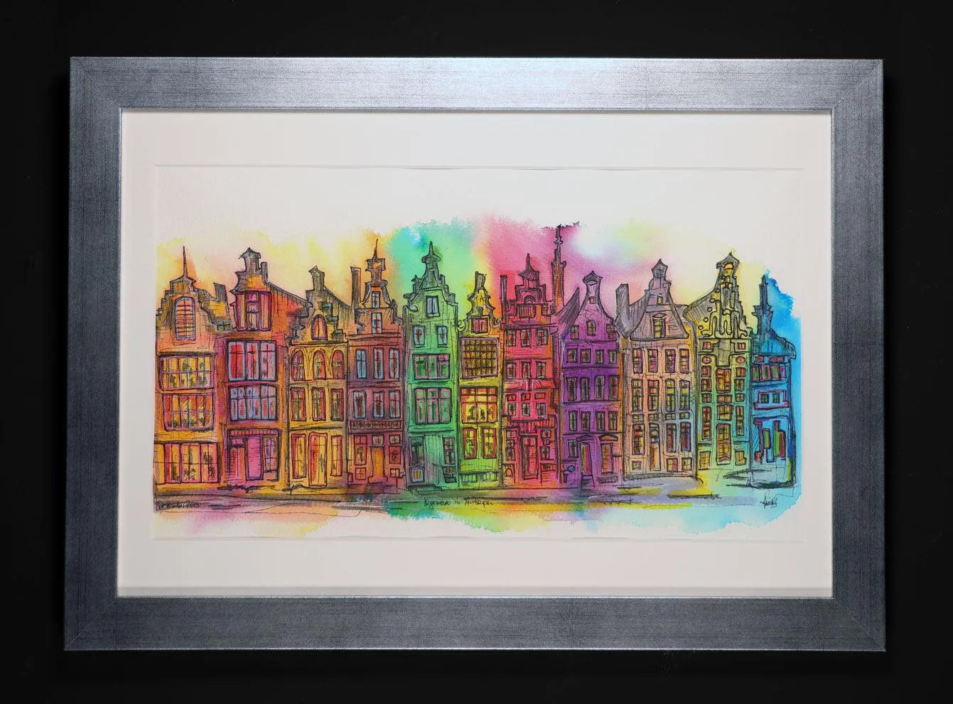 Irgendwo in Antwerpen | Aquarellmalerei - Pixel Cafe Cologne Aquarellbild, Aquarellfarbe, Aquarellfarben, Aquarellmalerei, Art, Flandern Saga, Geschenk, Geschenkartikel, Geschenkidee, Hansehaus, Hansehäuser, Herrenhaus, Kunst, Kunst aus Köln, Original, Stadt, Stadthäuser, Stapelhaus, Unikat, Vlandern Saga