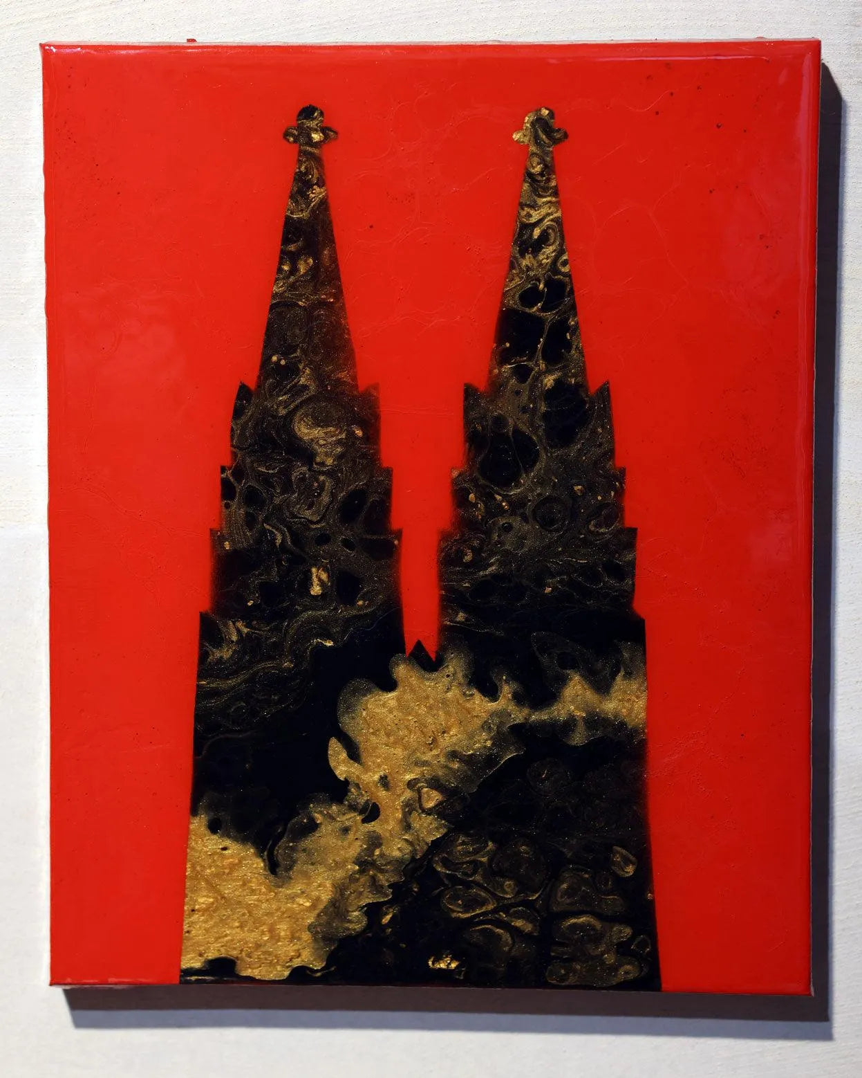 Kölner Dom | Acryl Pouring auf Leinwand - Pixel Cafe Cologne Acryl Pouring, Acrylmalerei, Art, Cologne Cathedral, Fliesstechnik, Geschenk, Kunst, Köln, Kölner Dom, Malerei, Pop Art, Pouring