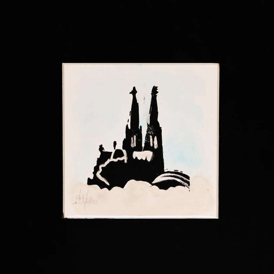 Kölner Dom | Mini-Linoldruck auf Karton II - Pixel Cafe Cologne Art, Cologne Cathedral, Geschenk, Geschenkartikel, Geschenkidee, Handgemacht, Kunst, Kunst aus Köln, Köln, Kölner Dom, Kölsch, LiebeDeineStadt, Linolstich, Malerei, Pop Art, Unikat