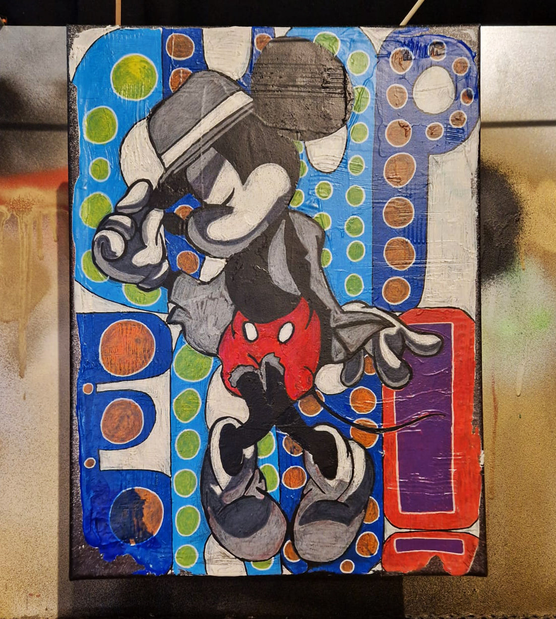 Chapeau! | Mixed Media auf Leinwand (40x30cm)