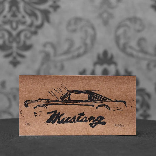 Mustang 76r Fastback Grußkarte | Linoldruck - Pixel Cafe Cologne Amerikanische Oldtimer, Art, Block print, Ford Mustang, Geschenkartikel, Greeting Card, Grußkarte, Kunst, Linocut, Linoldruck, Linolstich, Muscle Car, Mustang, Oldtimer, Pony Car, Seasons greetings, Unikat, US Car