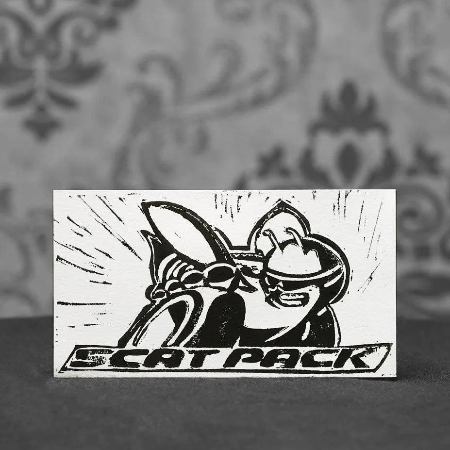 Scat Pack Grußkarte | Linoldruck - Pixel Cafe Cologne Amerikanische Oldtimer, Art, Block print, Dodge Charger, Geschenkartikel, Greeting Card, Grußkarte, Kunst, Linocut, Linoldruck, Linolstich, MoPar, Muscle Car, Oldtimer, Scat Pack, Seasons greetings, Unikat, US Car